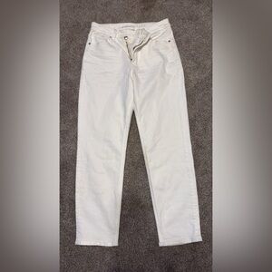 American Eagle Outfitters Women's White Ankle Jeans